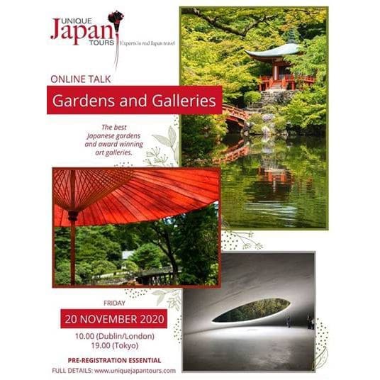 ‘Gardens & Galleries’ Online Travel Talk